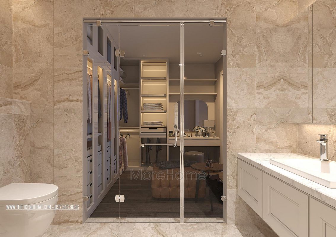 Thiết kế nội thất phòng tắm chung cư Keangnam Nam Từ Liêm